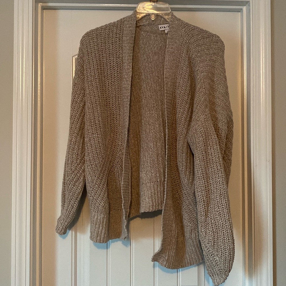Tan cardigan